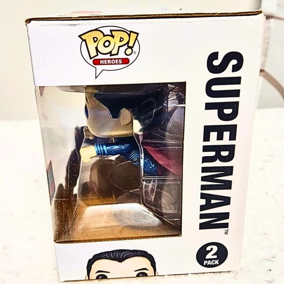 Funko Pop Superman & The Flash Vinyl Figures – 2 Pack (2018 Fall Convention) - Picture 2 of 9
